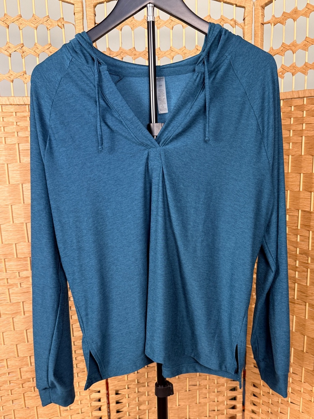 #183 Beyond Yoga Featherweight The Splits Hoodie Heathered Green Small
